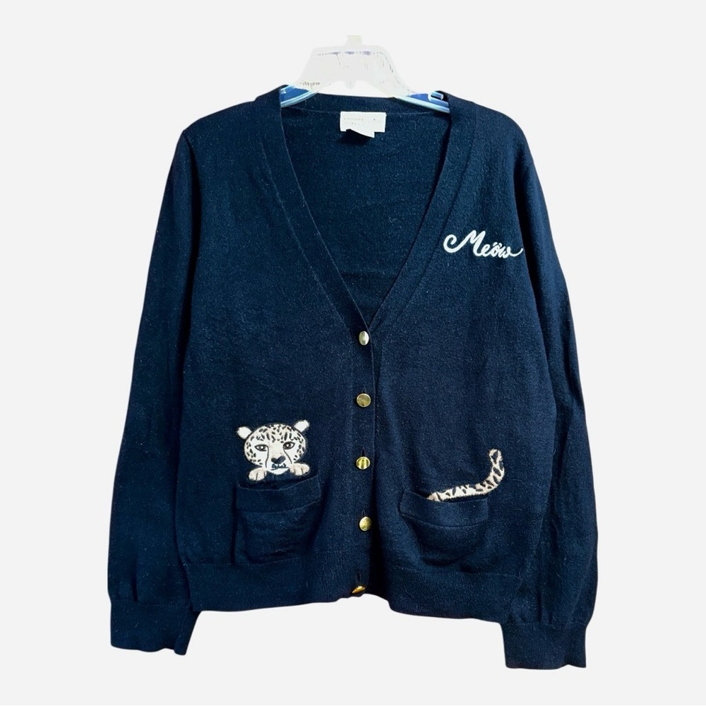 Kate Spade Broome Street Leopard Women's Cardigan, XL